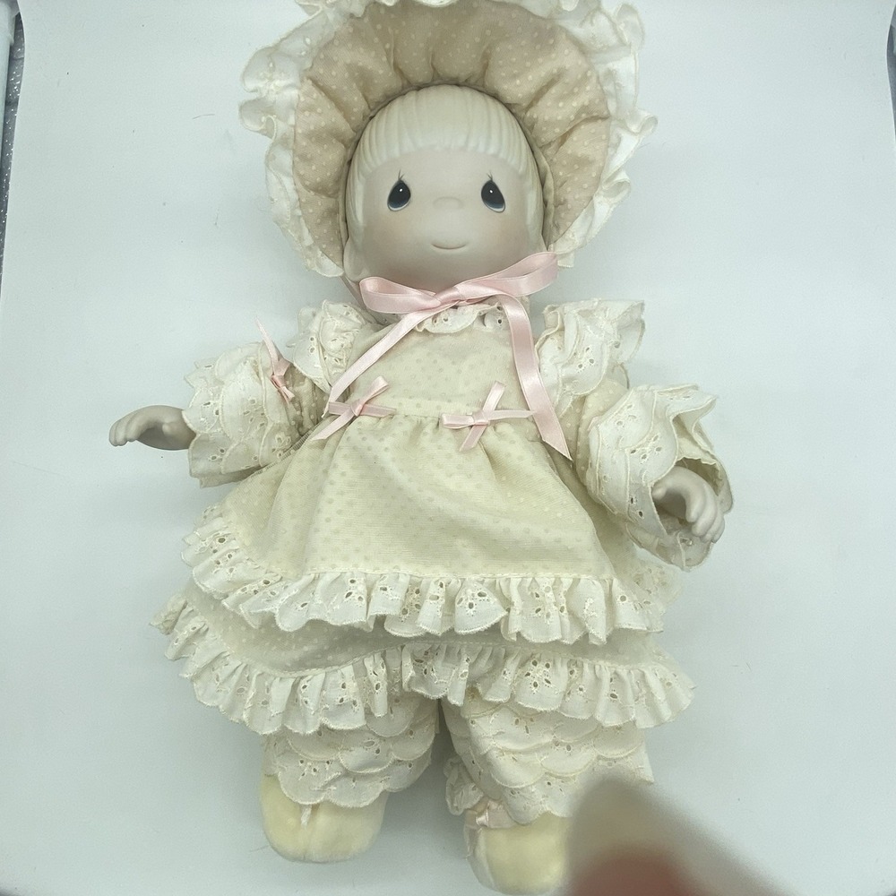 Precious Moments 1984 Kristy Porcelain Baby Doll Enesco 13" With Box E-2851 VTG - Picture 5 of 16